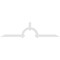 Ekena Millwork Ericson Architectural Grade PVC Gable Bracket, 108"W x 27"H x 2"D x 4"F, 6/12 Pitch GBP108X27X0204ERI00 - alternate 5